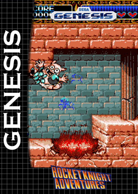 Rocket Knight Adventures — box-2D (SS)