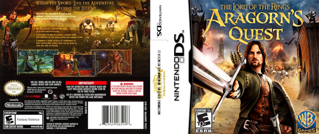 Lord of the Rings, The - Aragorn's Quest — box-texture (US)