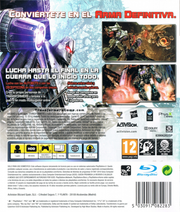 Transformers - War for Cybertron — box-2D-back (SP)