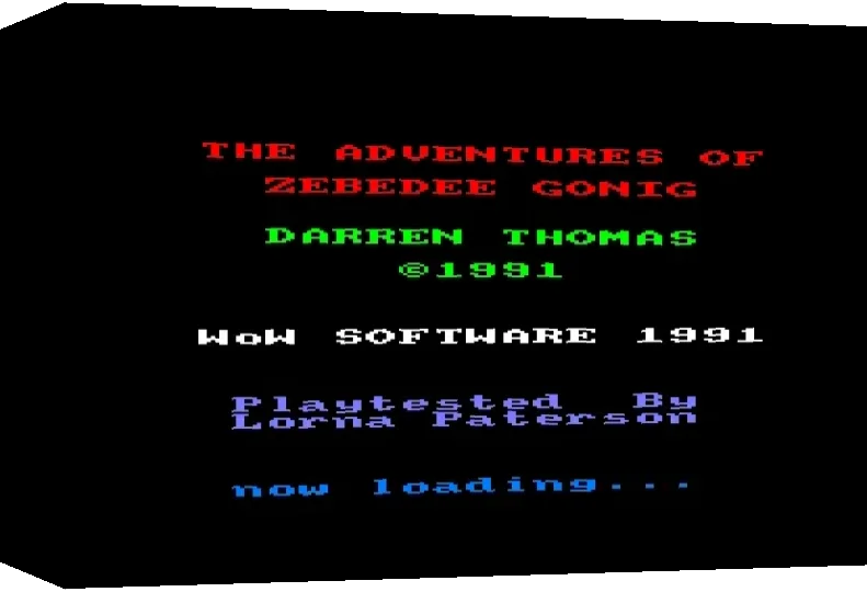 Adventures Of Zebedee Gonig, The — box-3D (WOR)