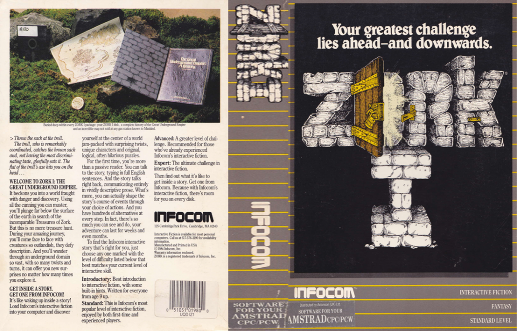Zork 1 - The Great Underground Empire — box-texture (EU)