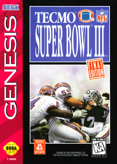 Tecmo Super Bowl 3 - Final Edition box art