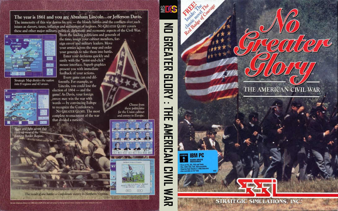 No Greater Glory - The American Civil War — box-texture (US)