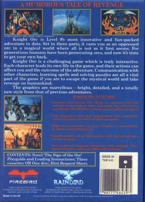 Knight Orc — box-2D-back (US)