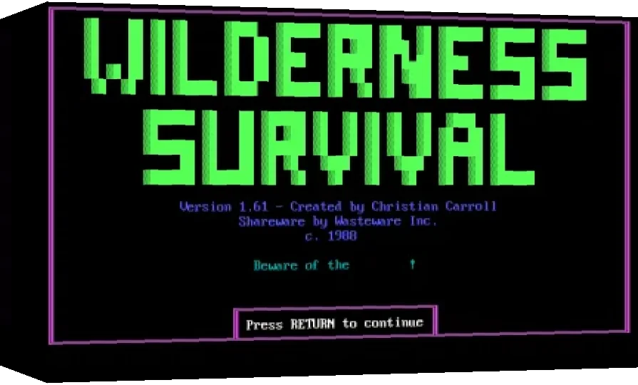 Wilderness Survival — box-3D (WOR)