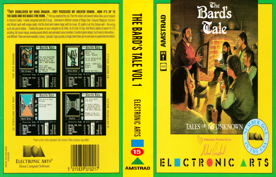 Bard's Tale, The — box-texture (EU)