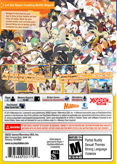 Senran Kagura - Bon Appetit! — box-2D-back (US)