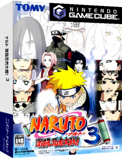 Naruto - Gekitou Ninja Taisen! 3 — box-3D (JP)