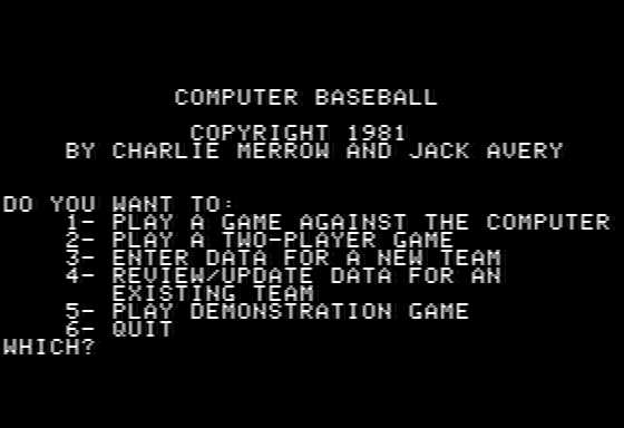 Computer Baseball — sstitle (US)