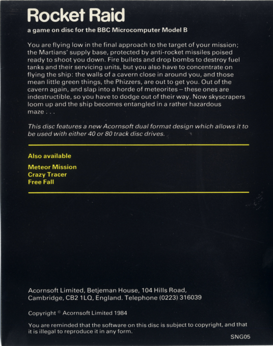 Rocket Raid — box-2D-back (WOR)