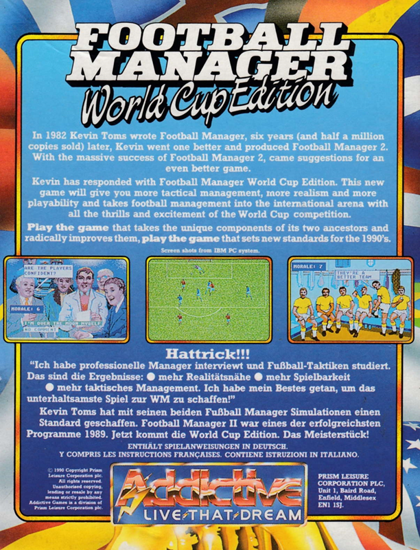 Football Manager - World Cup Edition — box-2D-back (EU)
