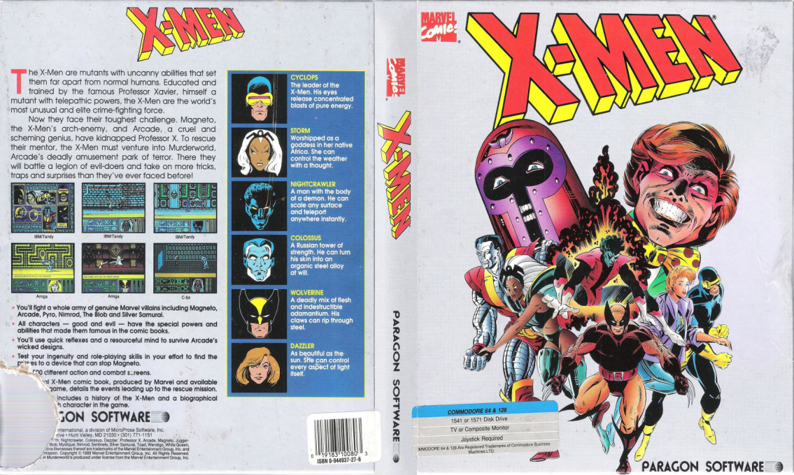 X-Men : Madness in Murderworld — box-texture (US)
