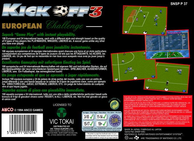 Kick Off 3 - European Challenge — box-2D-back (EU)