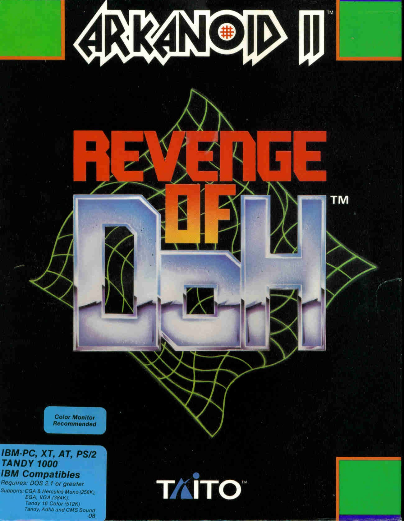 Arkanoid 2 - Revenge Of Doh box art