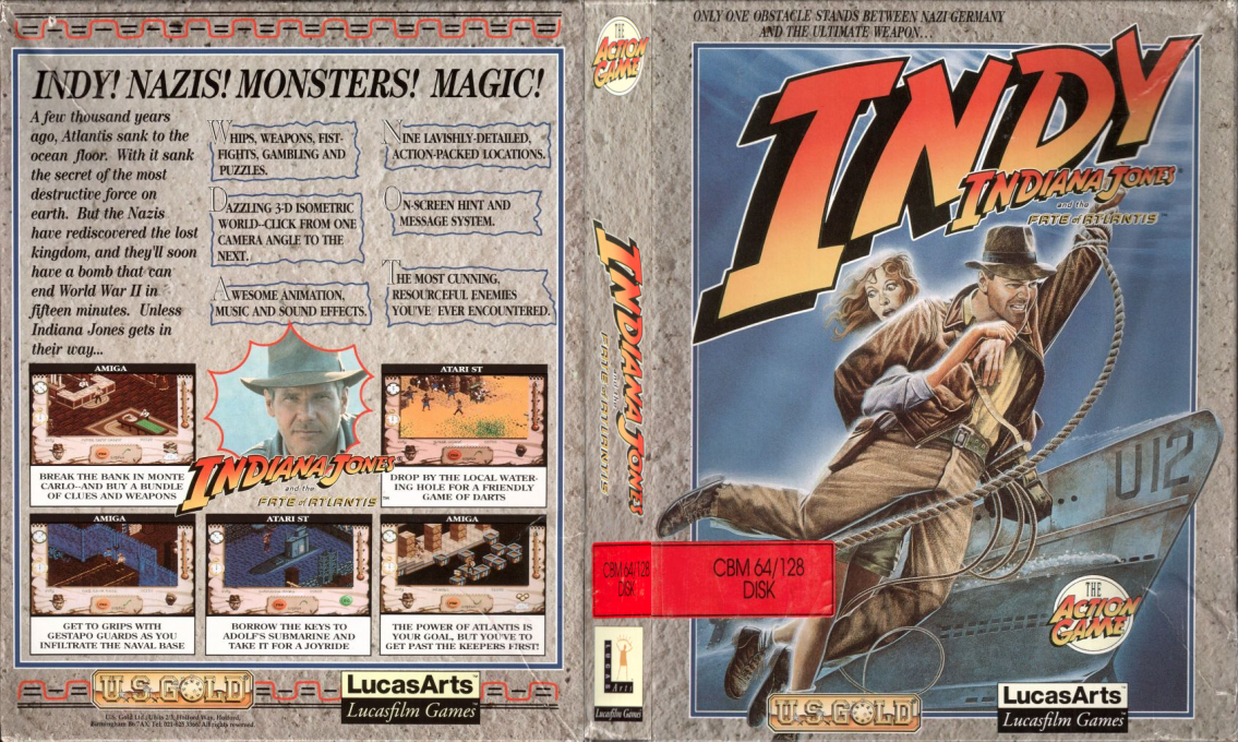 Indiana Jones and the Fate of Atlantis - The Action Game — box-texture (EU)
