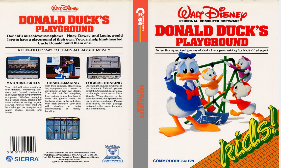 Donald Duck's Playground — box-texture (EU)