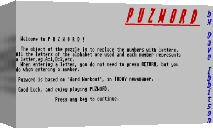 Puzword — box-3D (WOR)
