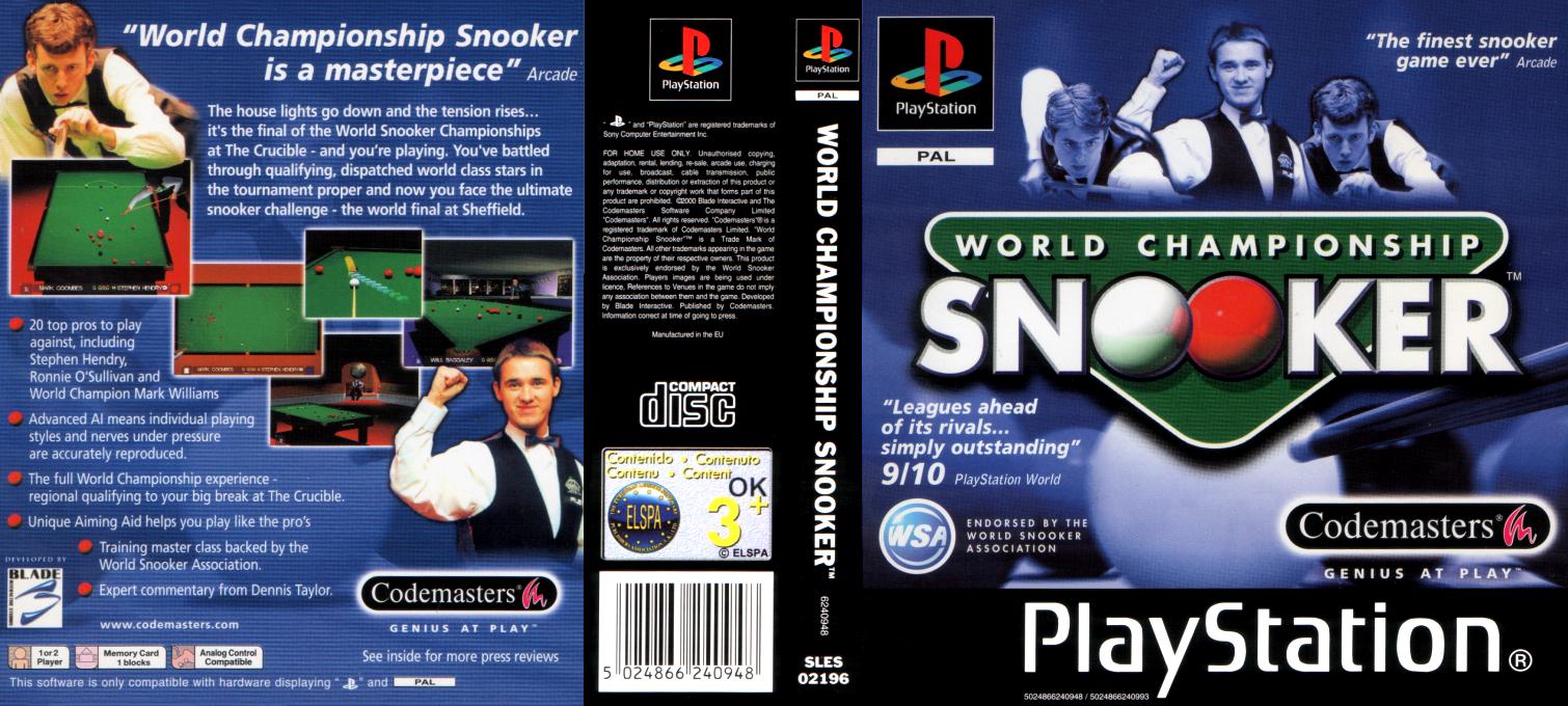 World Championship Snooker — box-texture (EU)