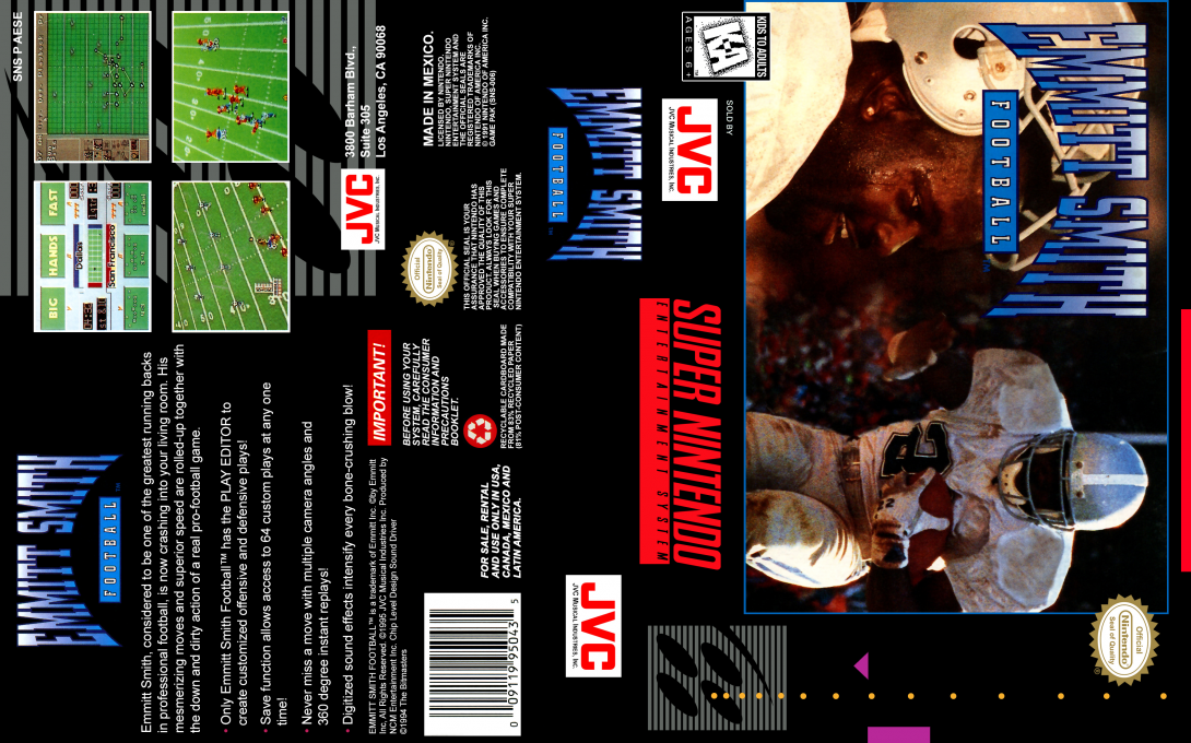 Emmitt Smith Football — box-texture (US)