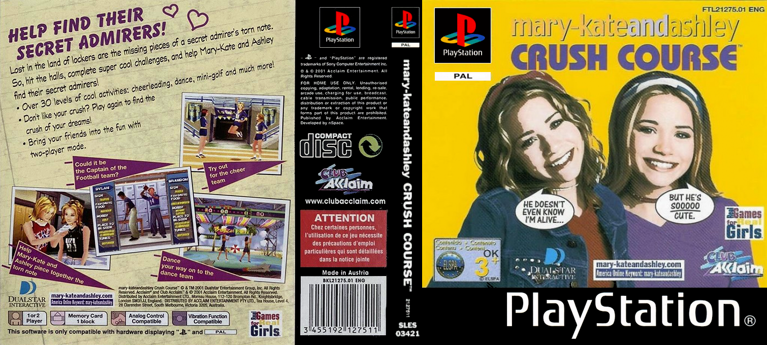 Mary-Kate and Ashley - Crush Course — box-texture (EU)
