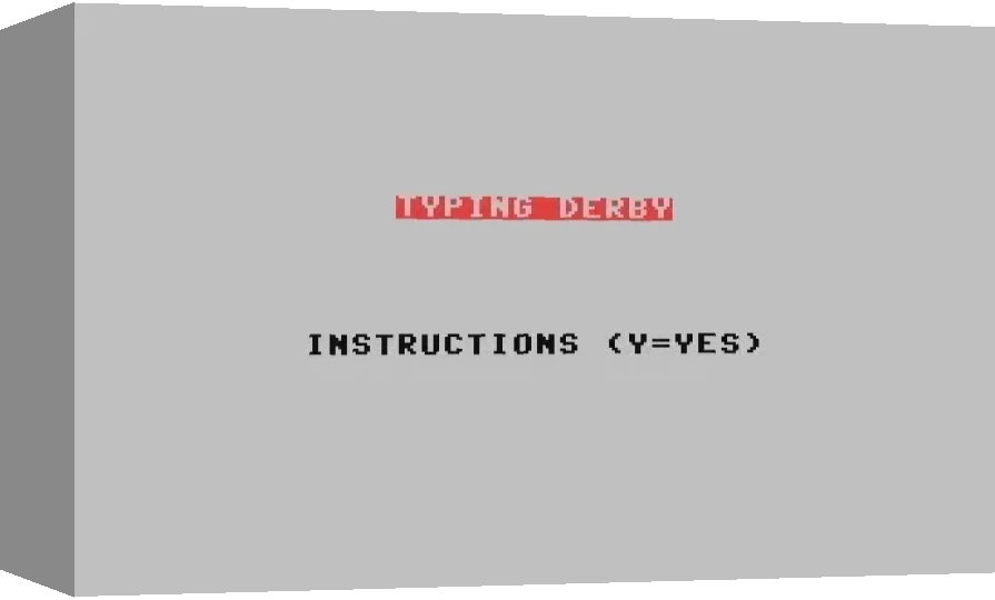 Typing Derby — box-3D (WOR)