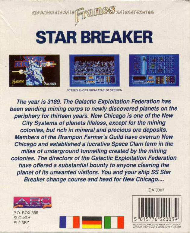 Star Breaker — box-2D-back (WOR)