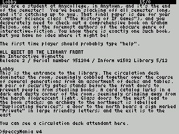 ZxZvm - All Quiet on the Library Front - An Interactive Vignette — ss (WOR)