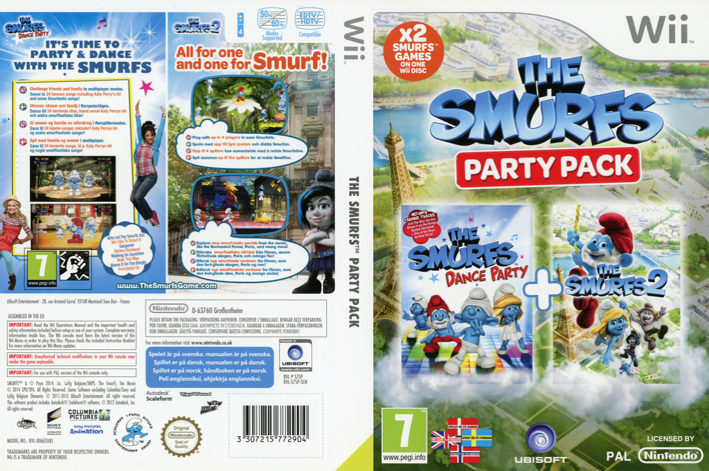 Smurfs Party Pack, The — box-texture (EU)