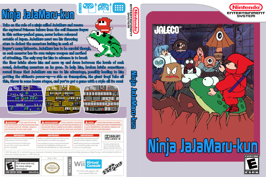 Ninja JaJaMaru-kun — box-texture (US)