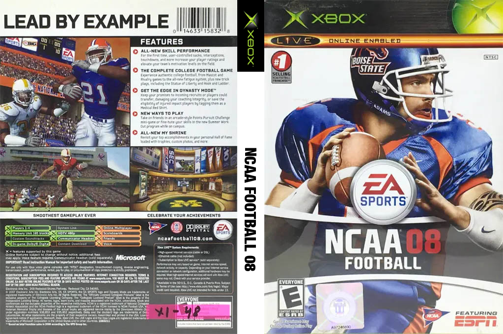 Ncaa Football 08 — box-texture (US)