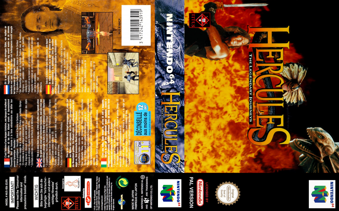 Hercules - The Legendary Journeys — box-texture (EU)