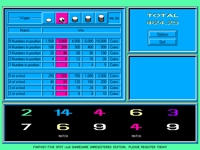 Fantasy Five Spot — ss (WOR)