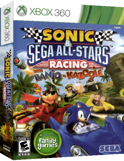 Sonic & Sega All-Stars Racing with Banjo-Kazooie — box-3D (US)