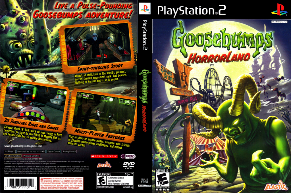 Goosebumps HorrorLand — box-texture (US)