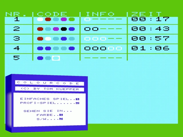 Colourcode — mixrbv2 (WOR)