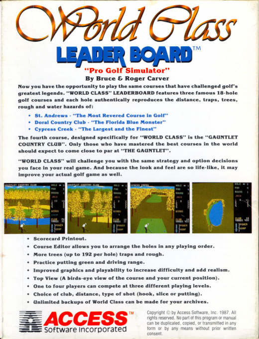 World Class Leaderboard — box-2D-back (US)
