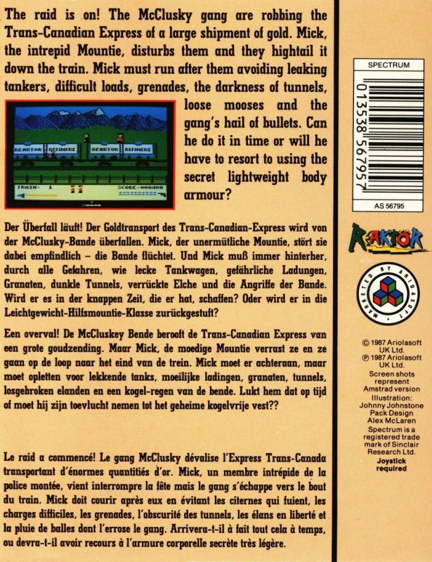 Mountie Mick's Death Ride — box-2D-back (EU)