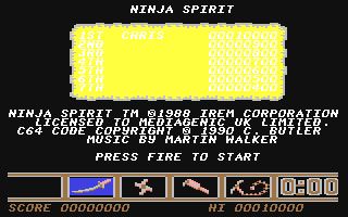 Ninja Spirit — sstitle (EU)