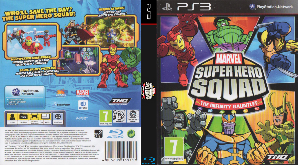 Marvel Super Hero Squad - The Infinity Gauntlet — box-texture (UK)