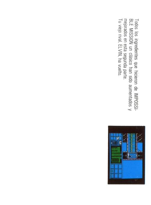 Impossible Mission 2 — box-2D-back (SP)