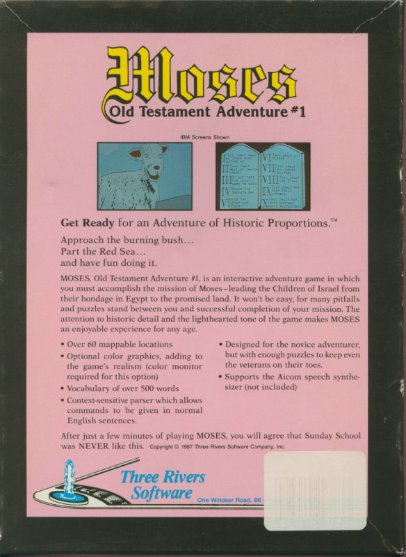Moses - Old Testament Adventure 1 — box-2D-back (US)