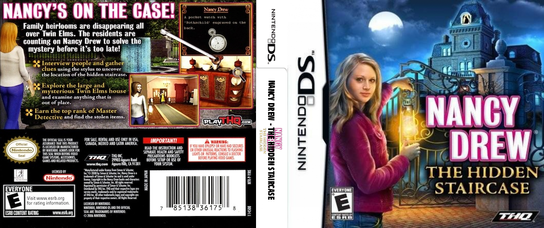 Nancy Drew - The Hidden Staircase — box-texture (US)