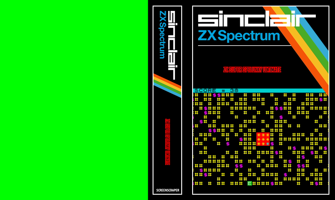 ZX Super Spelunky Ultimate — box-texture (SS)