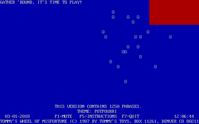 Tommy's Wheel Of Misfortune — sstitle (WOR)