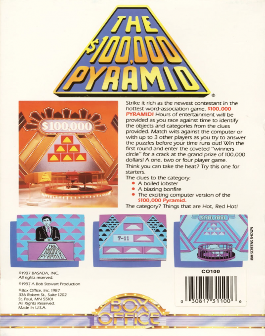 100,000 Pyramid, The — box-2D-back (US)