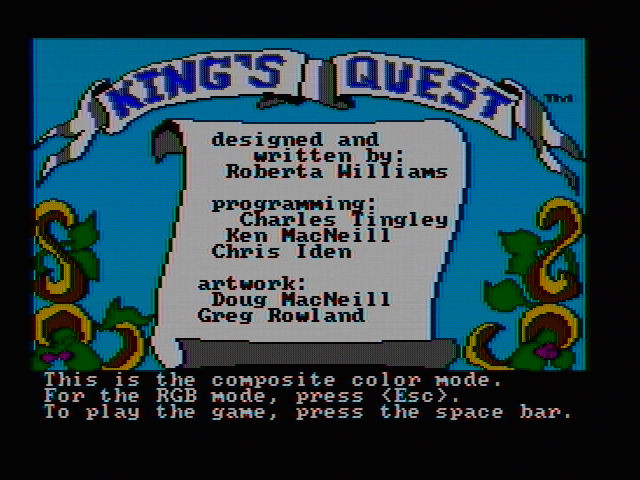 King's Quest I: Quest for the Crown (1987) — sstitle (US)
