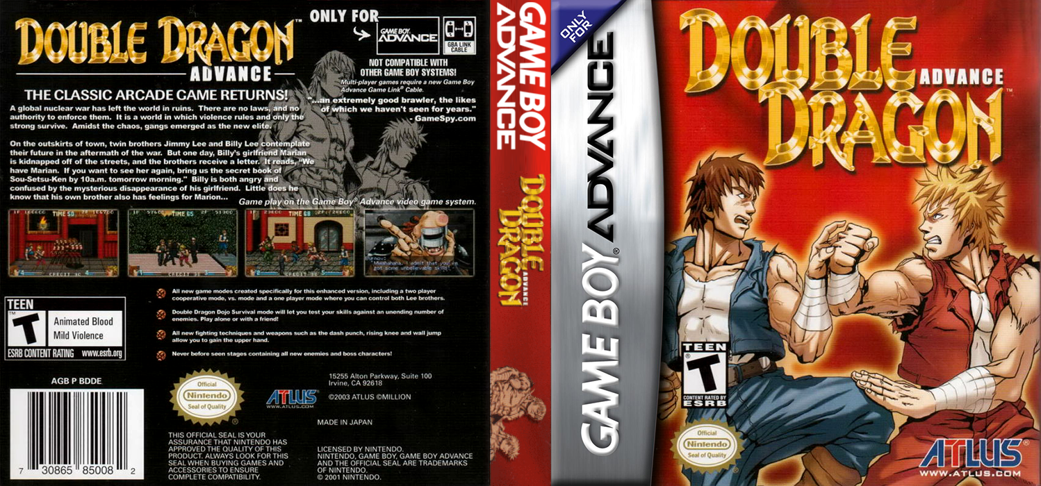 Double Dragon Advance — box-texture (US)
