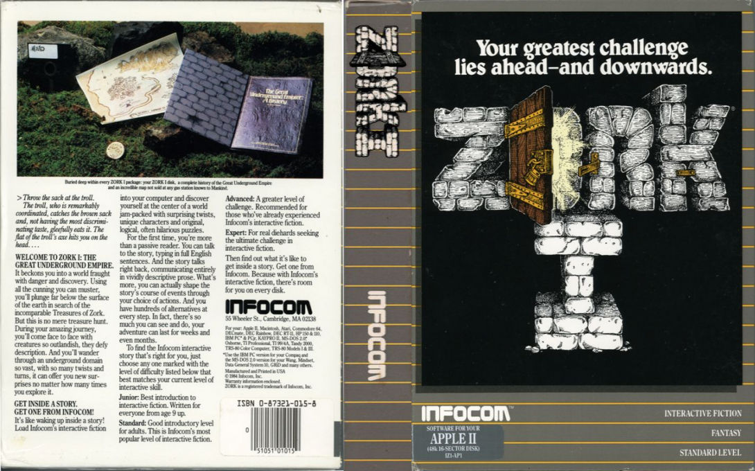 Zork 1 - The Great Underground Empire — box-texture (US)