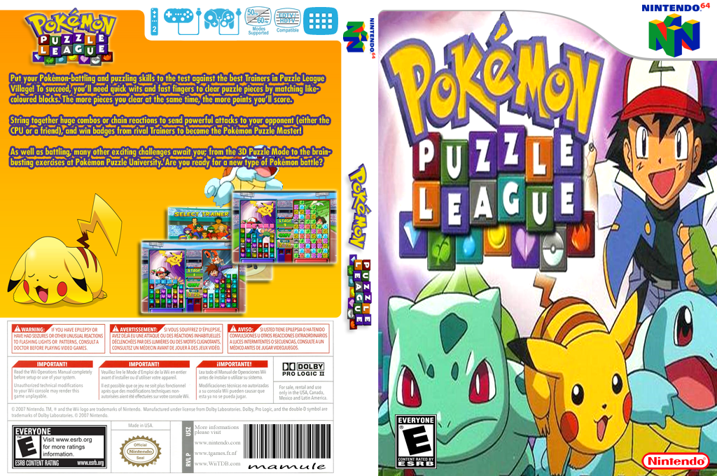 Pokemon Puzzle League — box-texture (US)