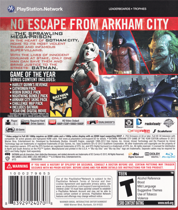 Batman - Arkham City - Game of the Year Edition — box-2D-back (US)